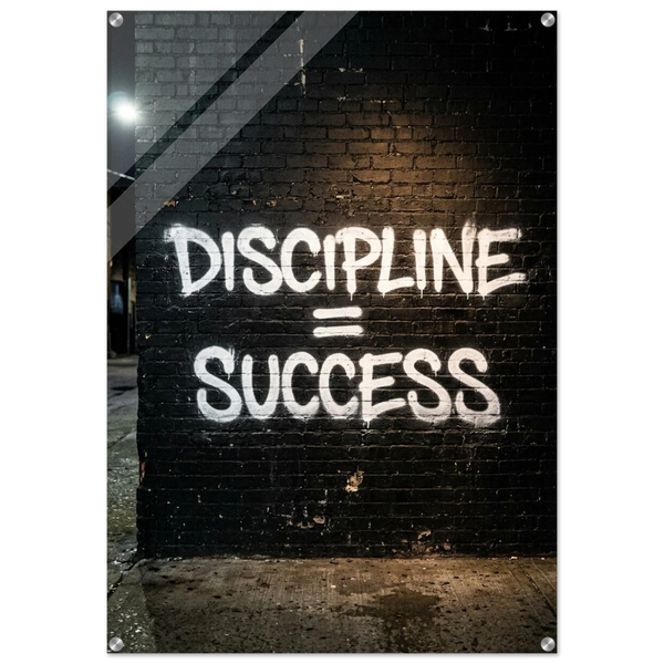 Discipline equals Success - Acrylic